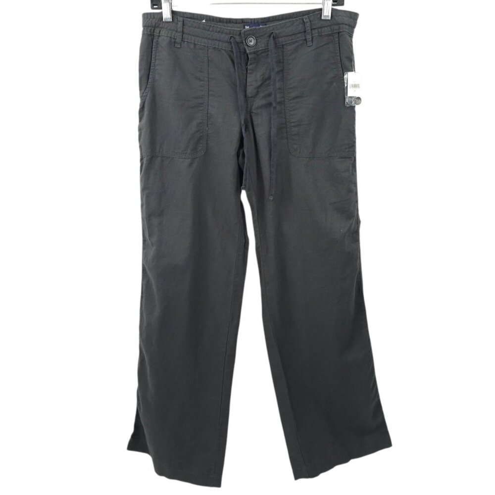 Gap Drawstring Button Cargo Utility Pants Womens … - image 1